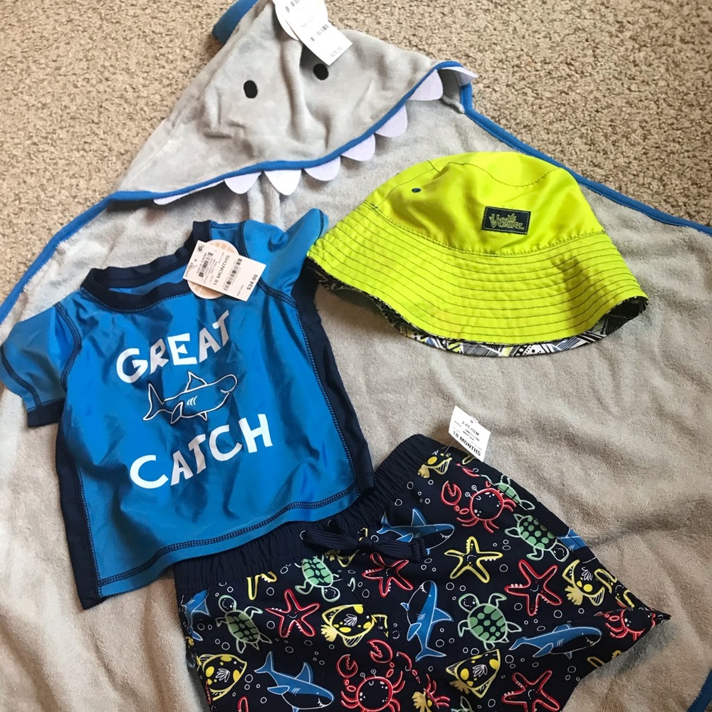toddler boy bathing suit bundle